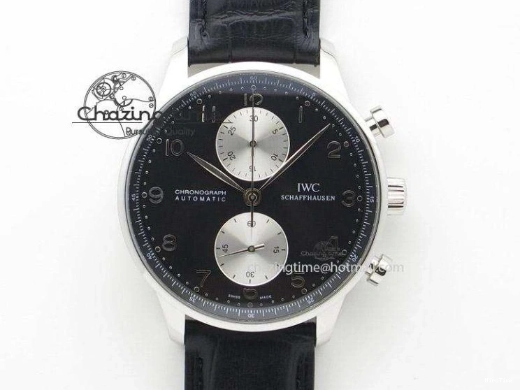 MIROTIME 0501 Sustainable Portuguese IW545408 White Dial ZF 1:1 Best Edition On Dark Blue Leather Strap 7335